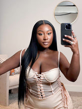 Brooklyn Hair 13x6 Raw Silky Straight Tiny Knots Wig Swiss HD Lace Frontal Pre-Plucked & Bleached